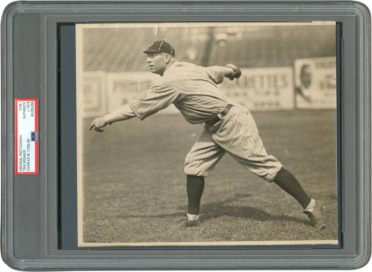 The Brown Brothers Collection - Tris Speaker Photograph by Charles Conlon (PSA Type I)