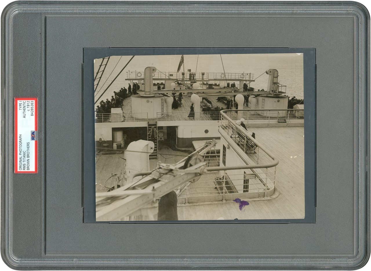 The Brown Brothers Collection - Titanic Second Class Deck Photograph (PSA Type I)