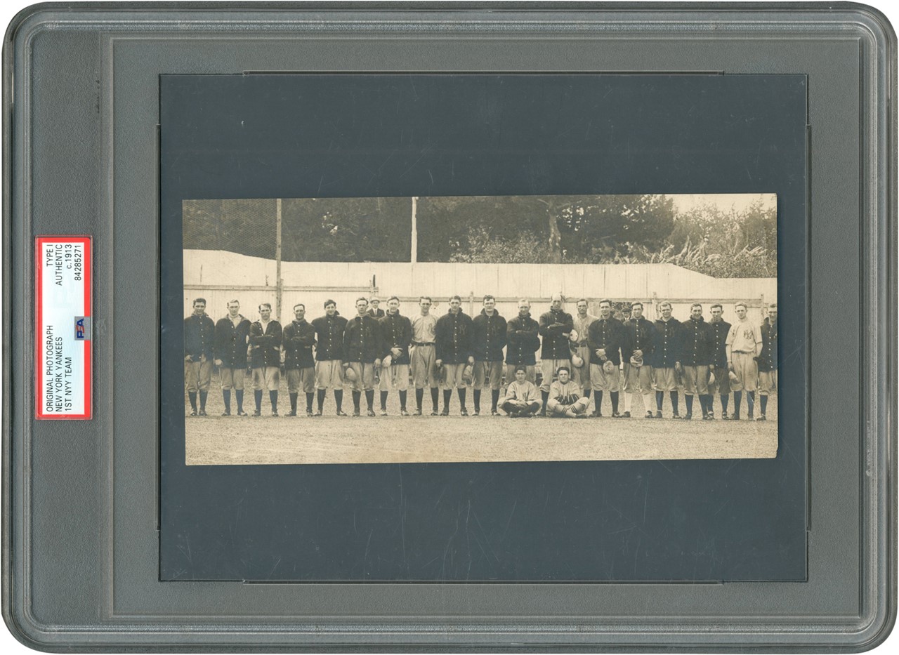 The Brown Brothers Collection - 1913 New York Americans Team Photograph - The First Team Called the Yankees! (PSA Type I)