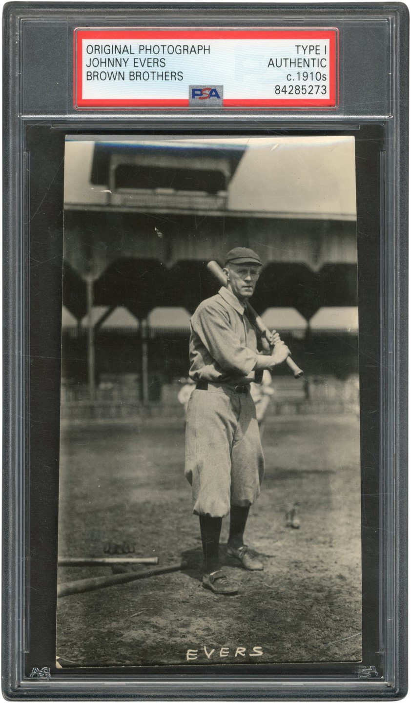 The Brown Brothers Collection - Johnny Evers Chicago Cubs Photograph (PSA Type I)
