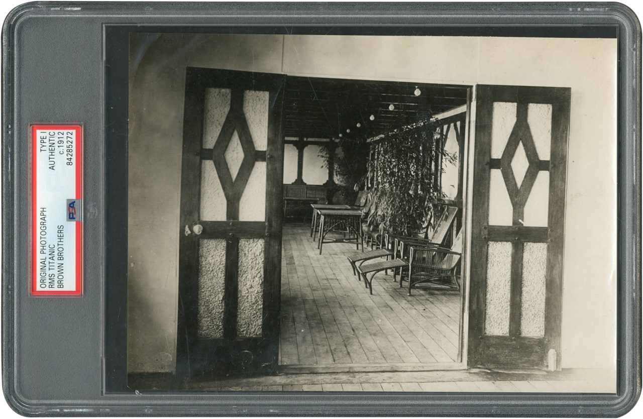 The Brown Brothers Collection - The Titanic Private Promenade Deck Photograph (PSA Type I)
