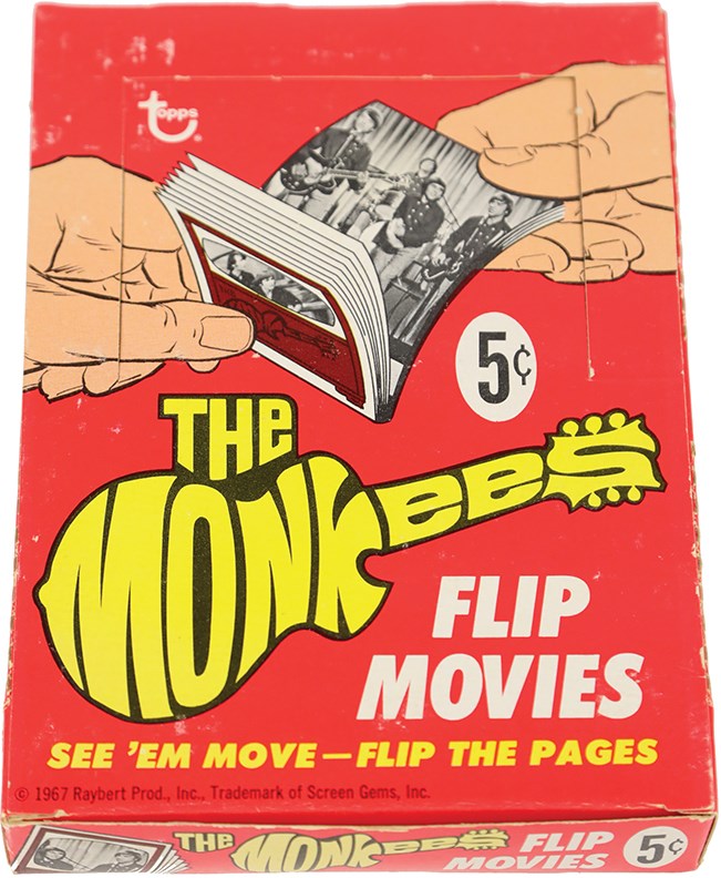 - 1967 Topps The Monkees Flip Movies Unopened Wax Box