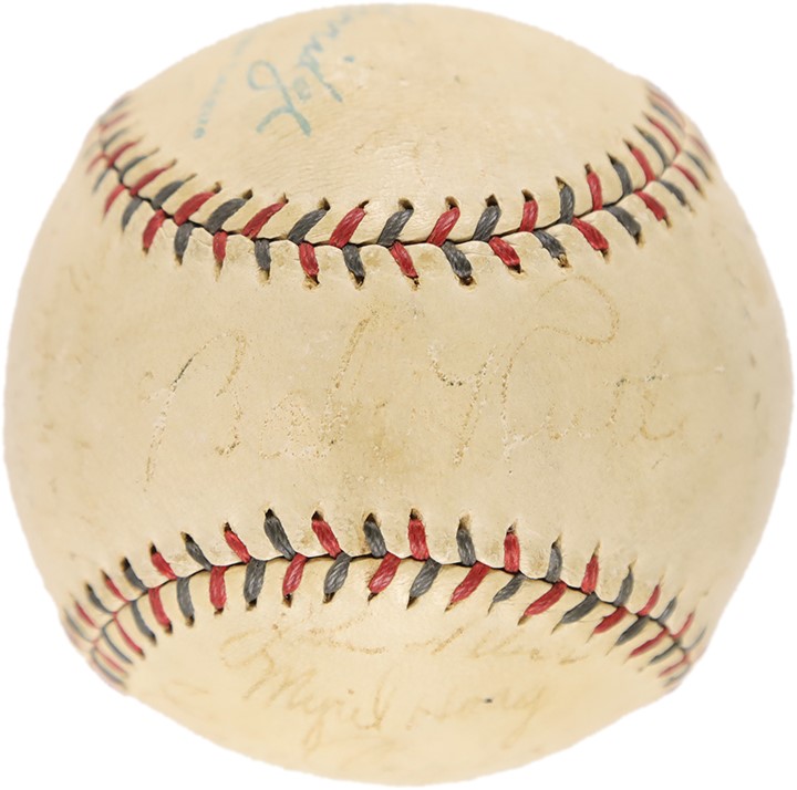 1932 World Champion New York Yankees Team-Signed Baseball (PSA)