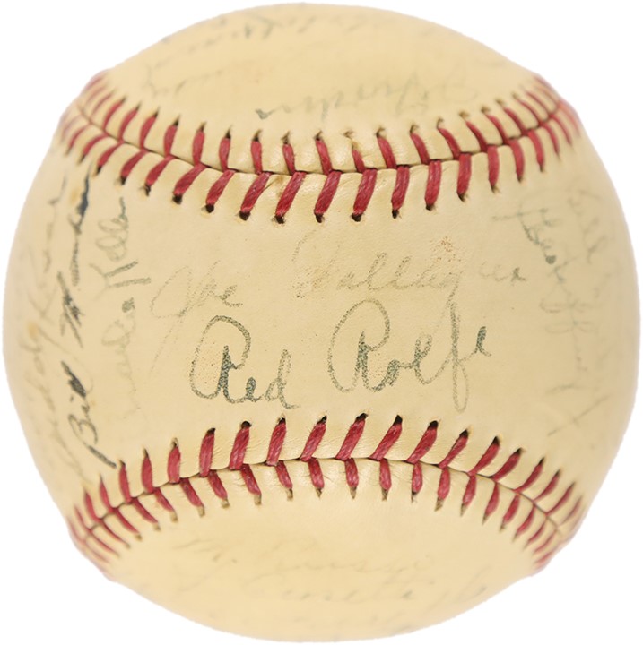 - 1939 World Champion New York Yankees Team-Signed Baseball from Bill Dickey (PSA)