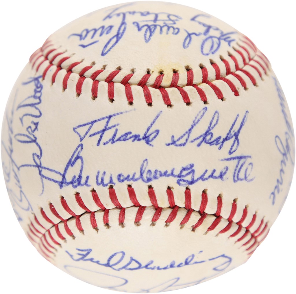 Ty Cobb and Detroit Tigers - Immaculate 1966 Detroit Tigers Team-Signed Baseball (PSA)