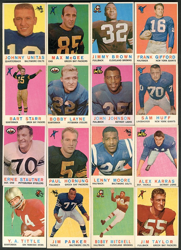 Football Cards - 1959 Topps Football Complete Set (176)