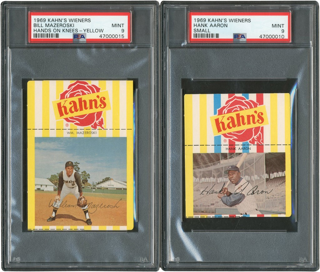 - 1969 Kahn's Wieners High Grade Near-Complete Set w/Variations (27/29)