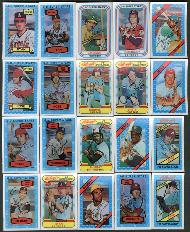 - 1970-1983 Kellogg's Cereal Baseball Card Complete Sets (13)