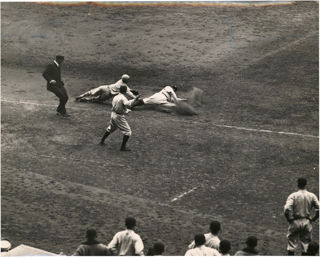 - Babe Ruth Safe at Third Photograph Type II