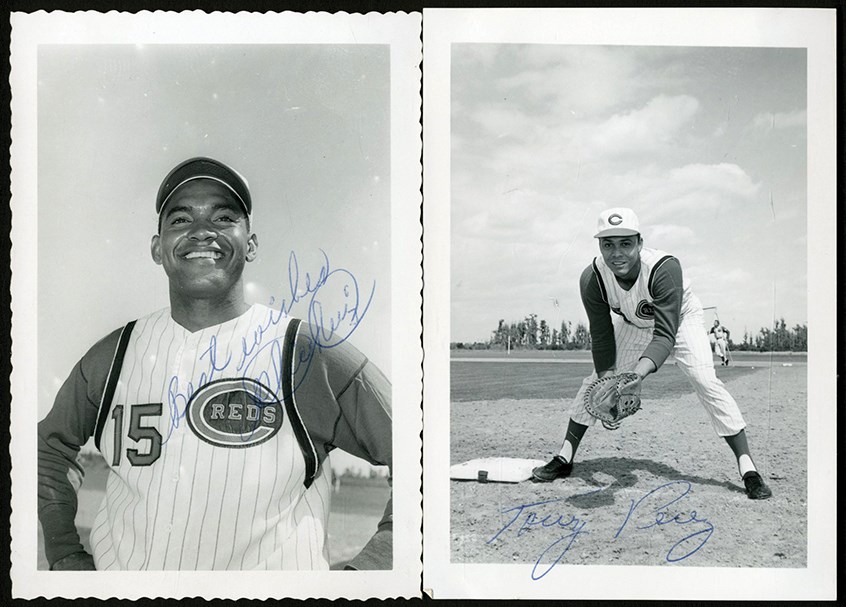 Baseball Autographs - Early to Mid-1960s Cincinnati Reds Signed Team-Issued Photos w/Ruiz and Perez (37)