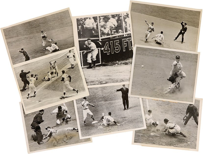 The Brown Brothers Collection - Nice Collection of 1940s-50s Baseball Action Photos w/Gionfrido Catch (23)
