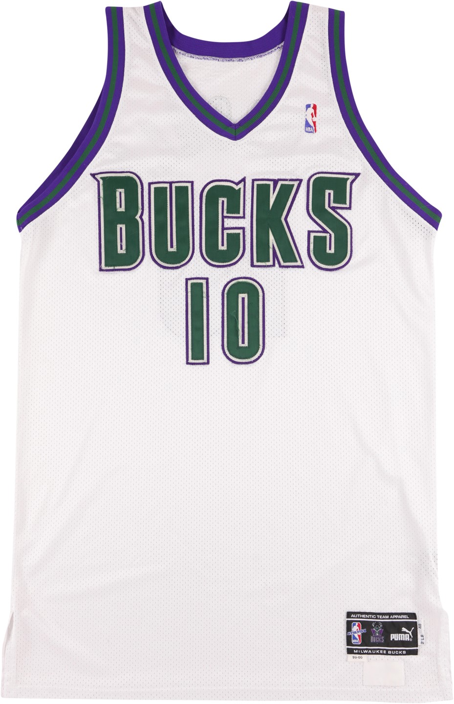 Basketball - 1999-2000 Sam Cassell Milwaukee Bucks Game Worn Jersey (Photo-Matched to Multiple Games)