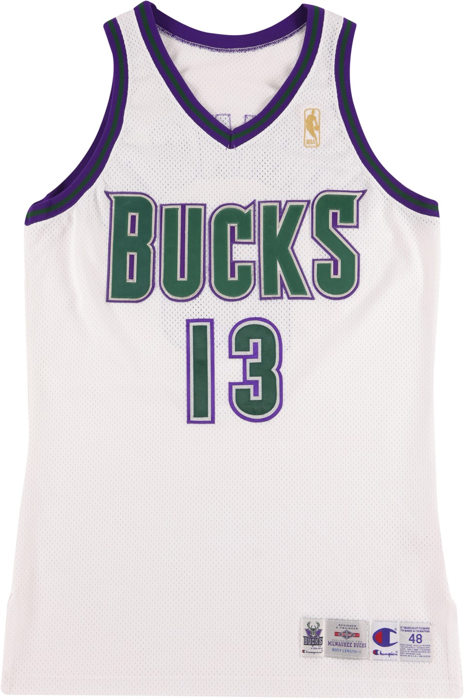 Champion Glenn Robinson 96-97 MILWAUKEE BUCKS Gold Authentic NBA Team JERSEY  48