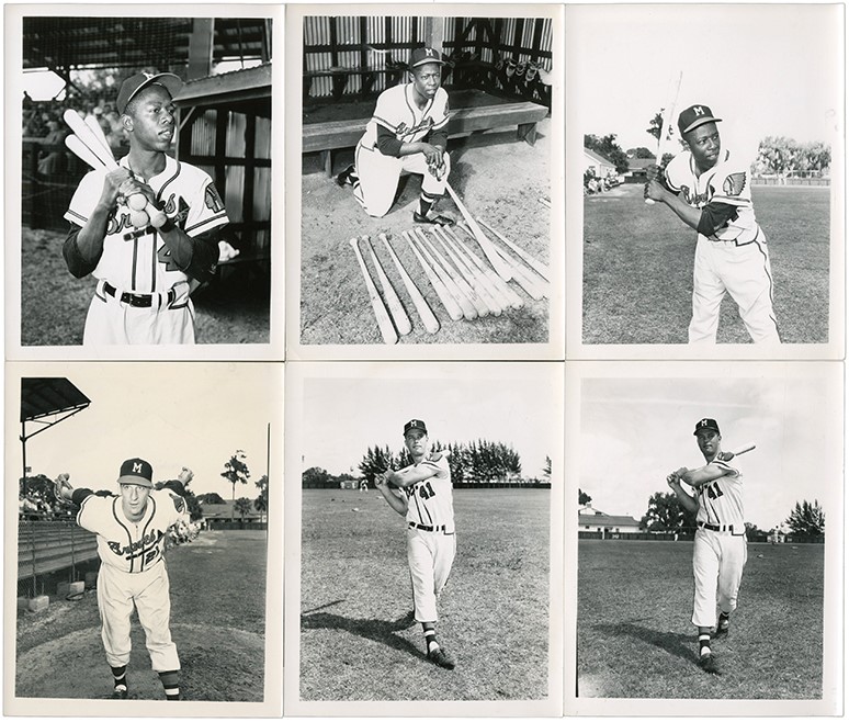- Collection of Milwaukee Braves Original Photographs from 1955 Johnston Cookies Photoshoot (50)