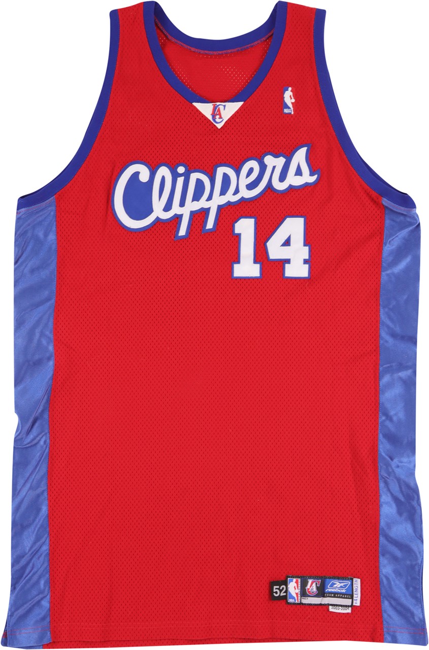 - 2003-04 Predrag Drobnjak Los Angeles Clippers Game Worn Jersey (Photo-Matched to Six Games)