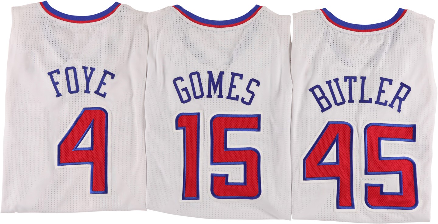- 2010s Los Angeles Clippers Stars Game Worn Jersey Trio - Butler, Foye, Gomes