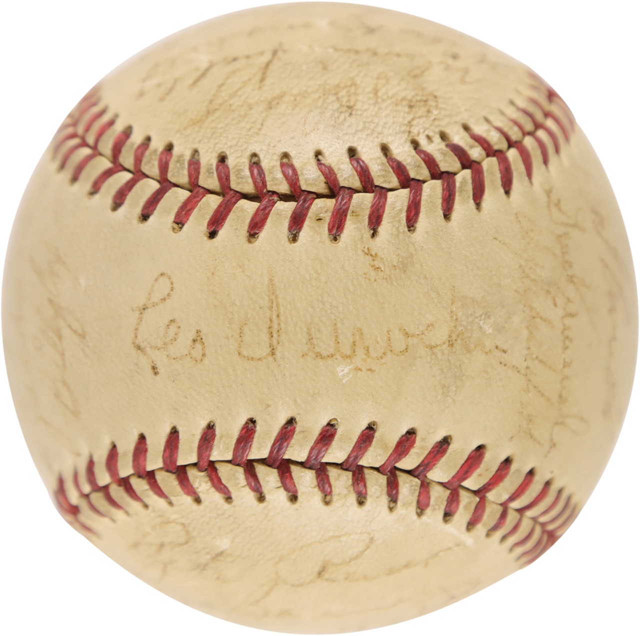 - 1948 Brooklyn Dodgers Team-Signed Baseball with Jackie Robinson (JSA)
