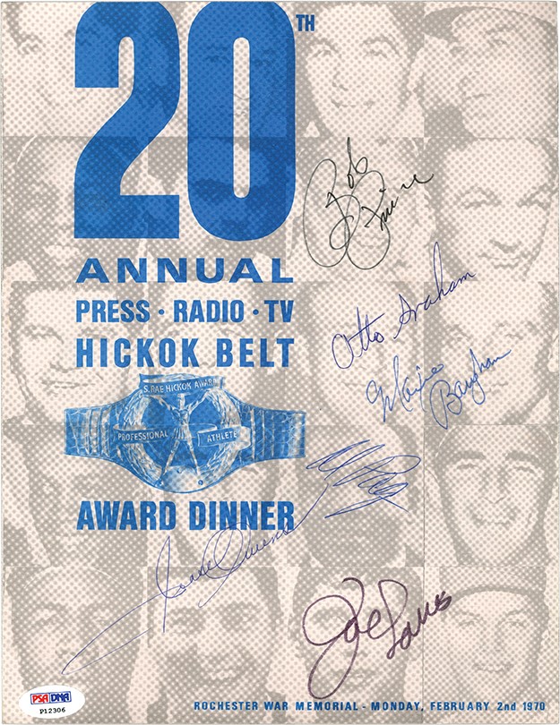 Muhammad Ali & Boxing - 1970 Boxing Award Signed Dinner Program with Joe Louis (PSA)