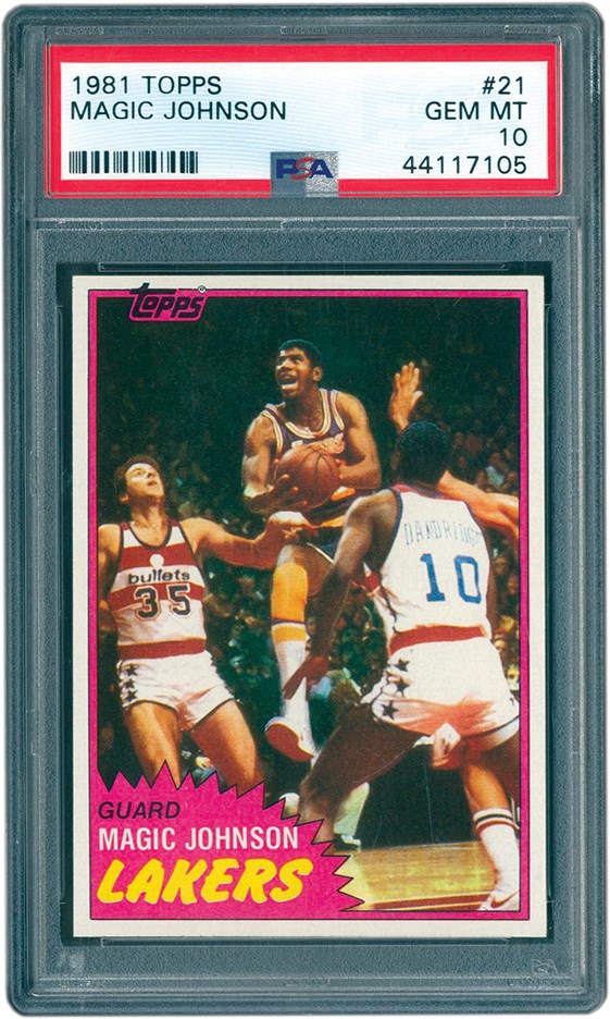 Basketball Cards - 1981 Topps #21 Magic Johnson PSA GEM MINT 10