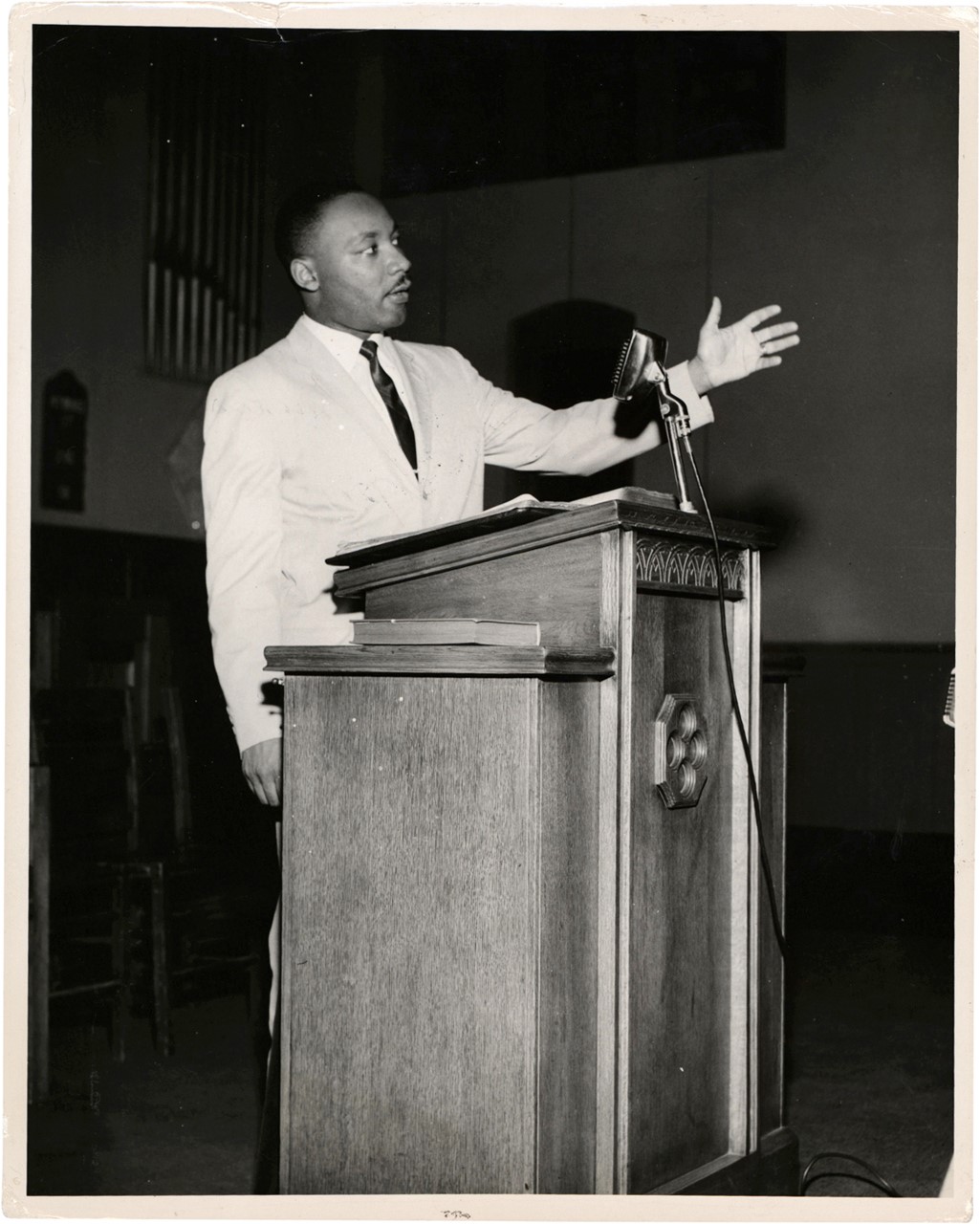 The Brown Brothers Collection - Dr. Martin Luther King at the Pulpit Photograph (PSA Type I)