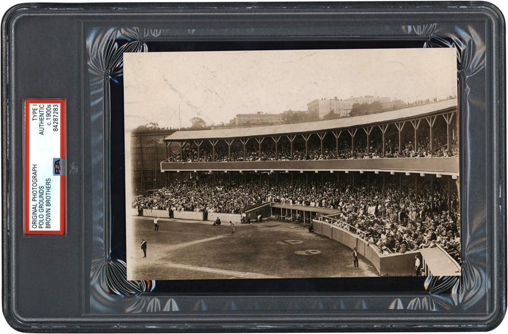 The Brown Brothers Collection - Marvelous Early View of the Grandstands at the Polo Grounds Photograph (PSA Type I)