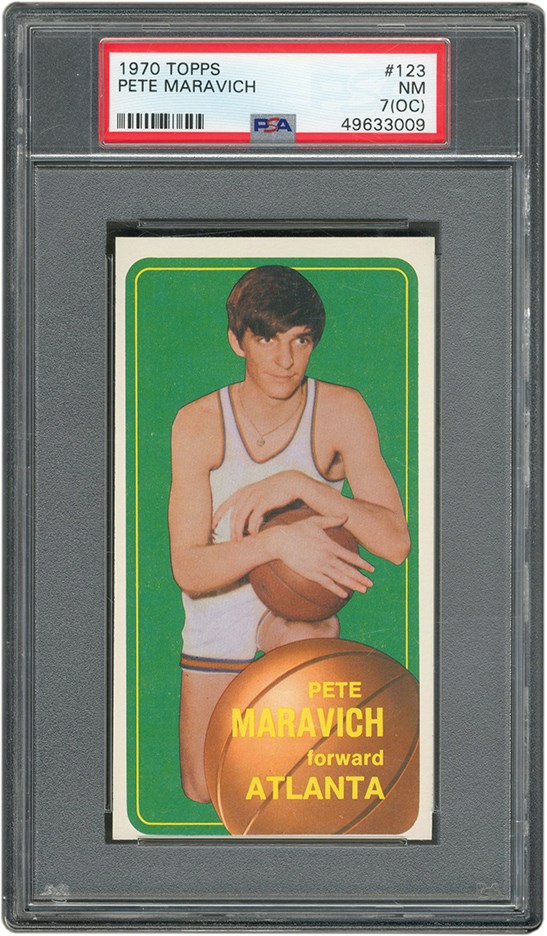 Basketball Cards - 1970 Topps #123 Pete Maravich PSA 7 Near Mint