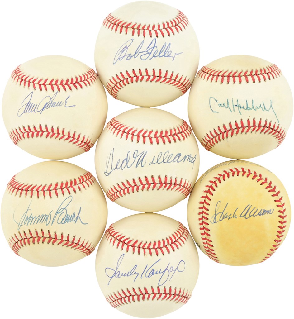- 25 Hall Of Famers Signed Baseballs w/Rarities (PSA)