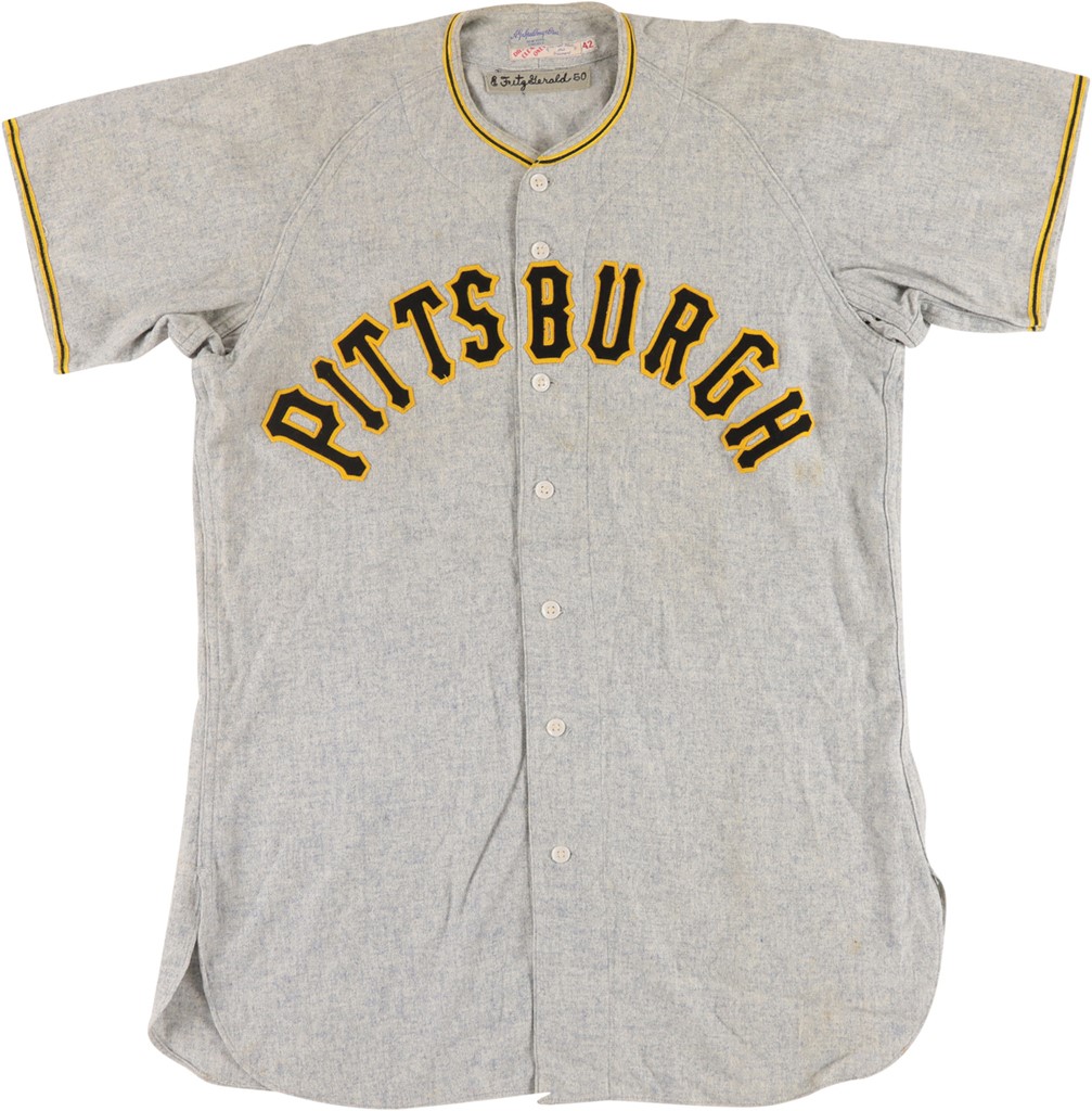 Clemente and Pittsburgh Pirates - 1950 Ed Fitz Gerald Pittsburgh Pirates Game Worn Jersey