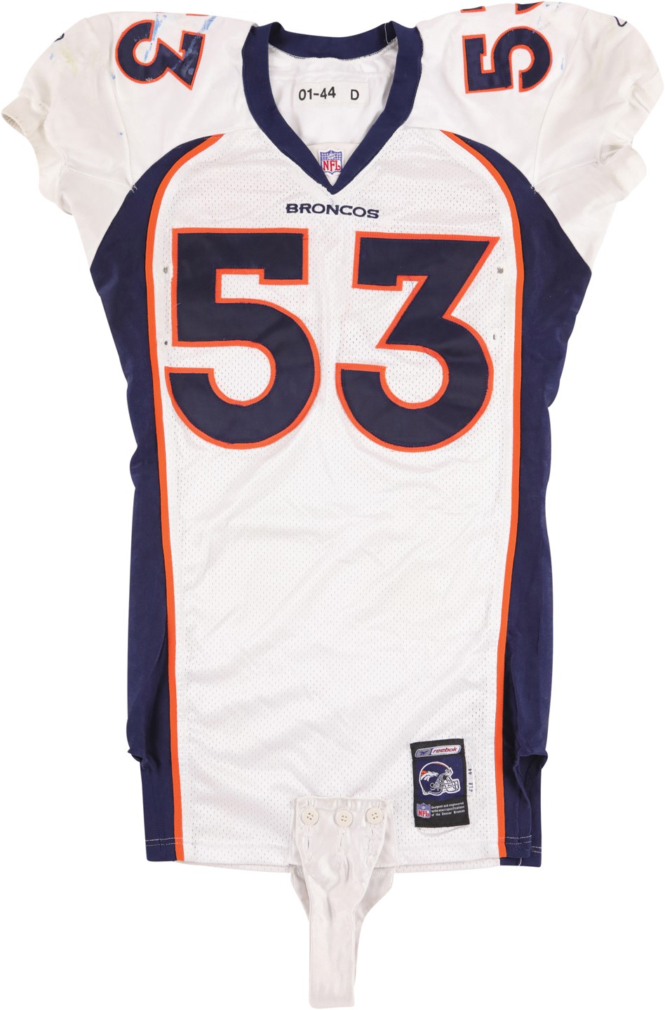 2001 Bill Romanowski Denver Broncos Game Worn Jersey (Photo-Matched)