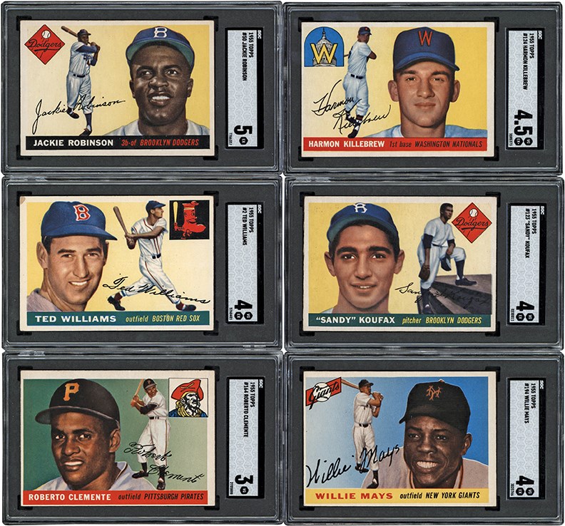 - 1955 Topps Baseball Complete Set (206)