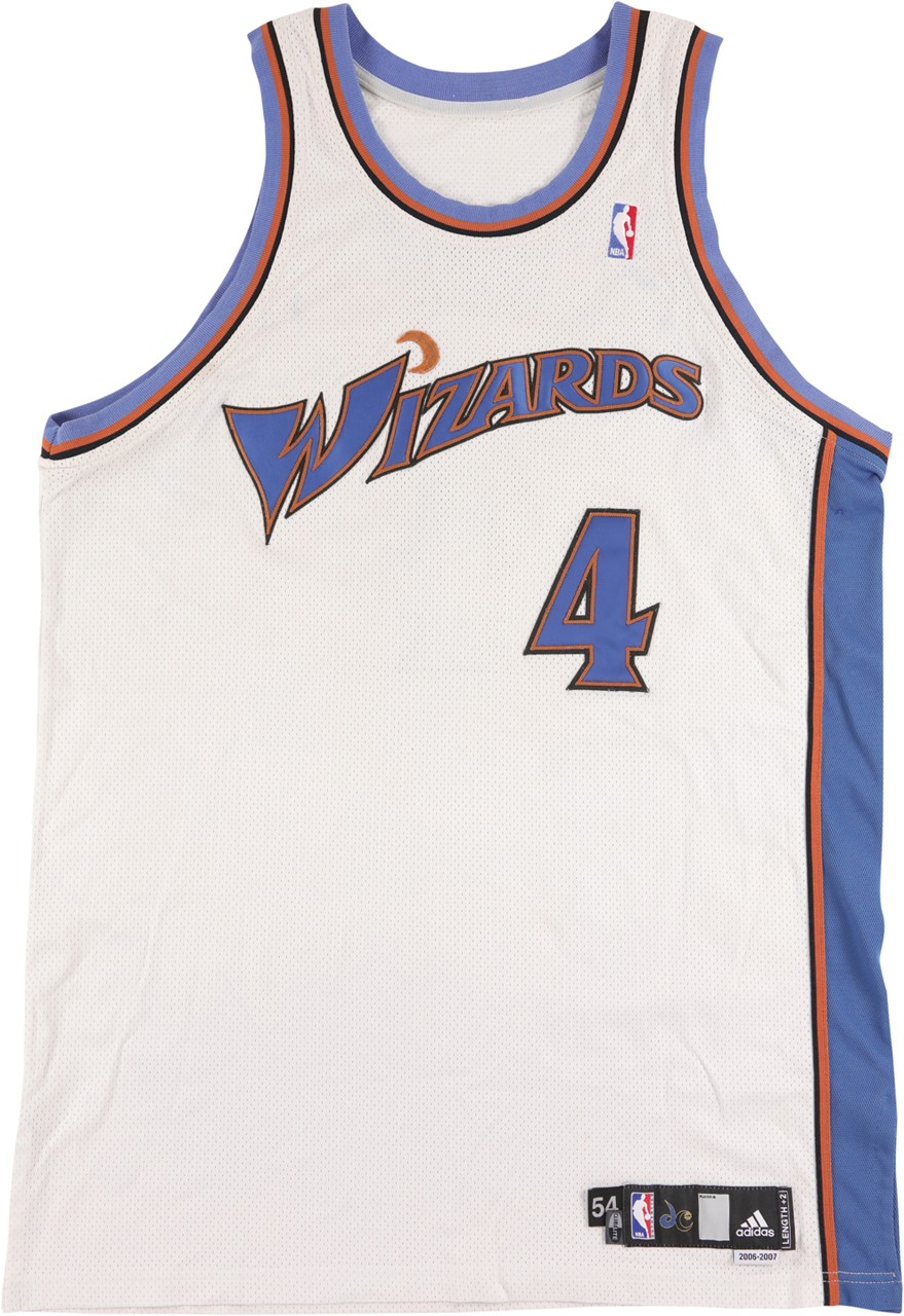 - 2007 Antwan Jamison Eastern Conference Finals Game 3 Washington Wizards Game Worn Jersey - Game High 38 Points! (Photo-Matched to Eight Total Games)