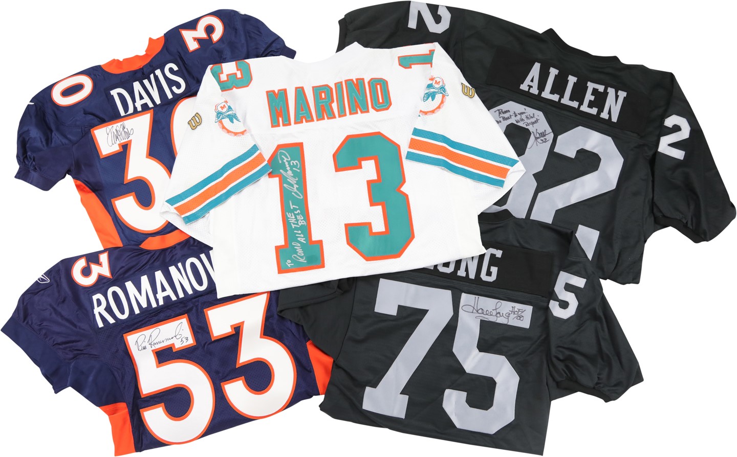 Football Legends Signed Jersey Collection to Bill Romanowski (5)