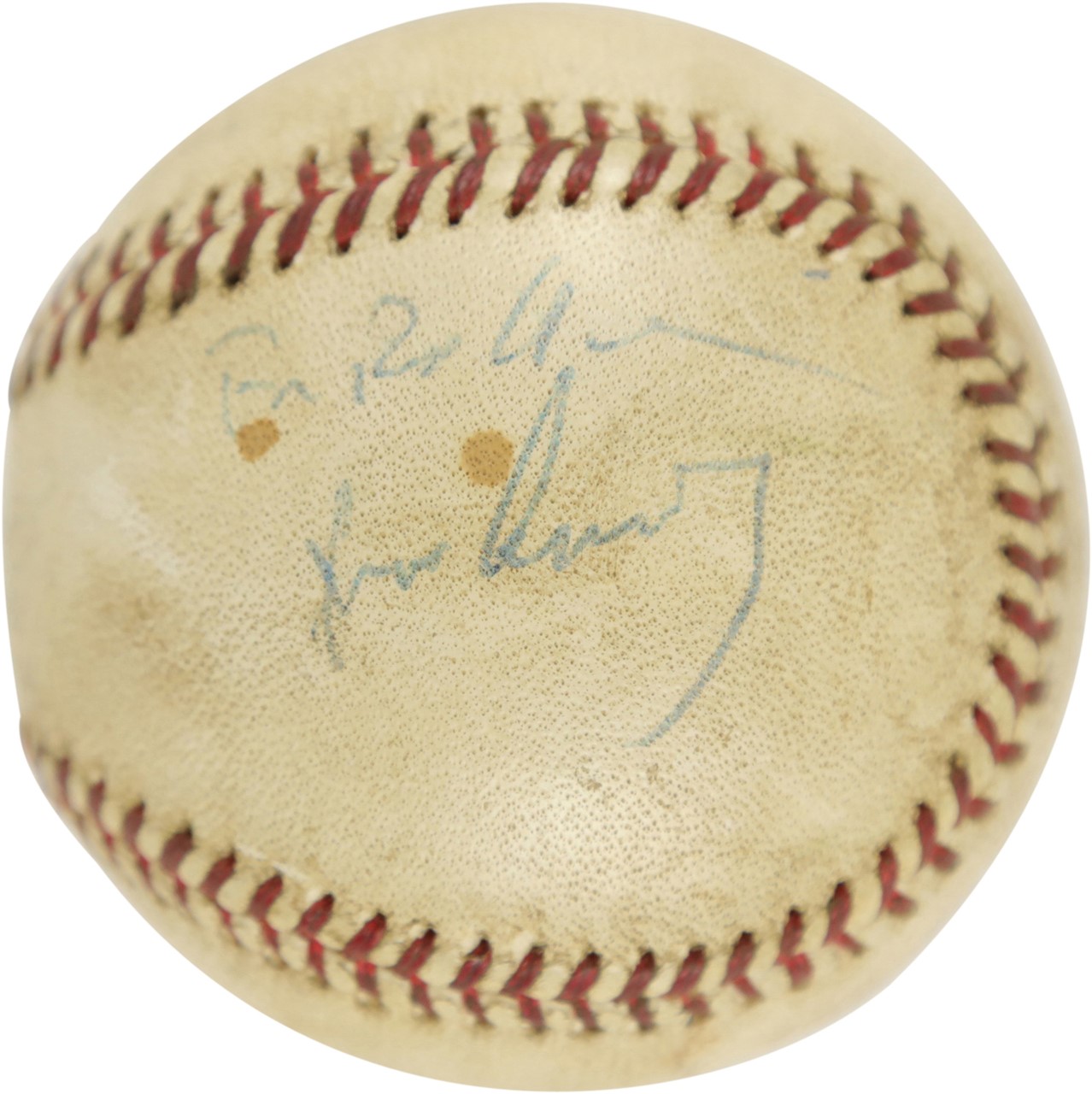 - Circa 1961 John F. Kennedy Signed Baseball to Washington Senator Rollie Sheldon (PSA)
