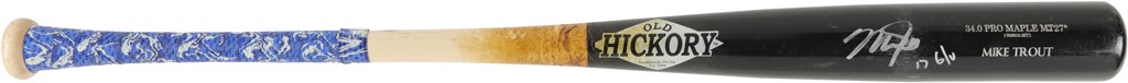 - 2017 Mike Trout Los Angeles Angeles Signed Game Used Bat (Anderson Authentics LOA)