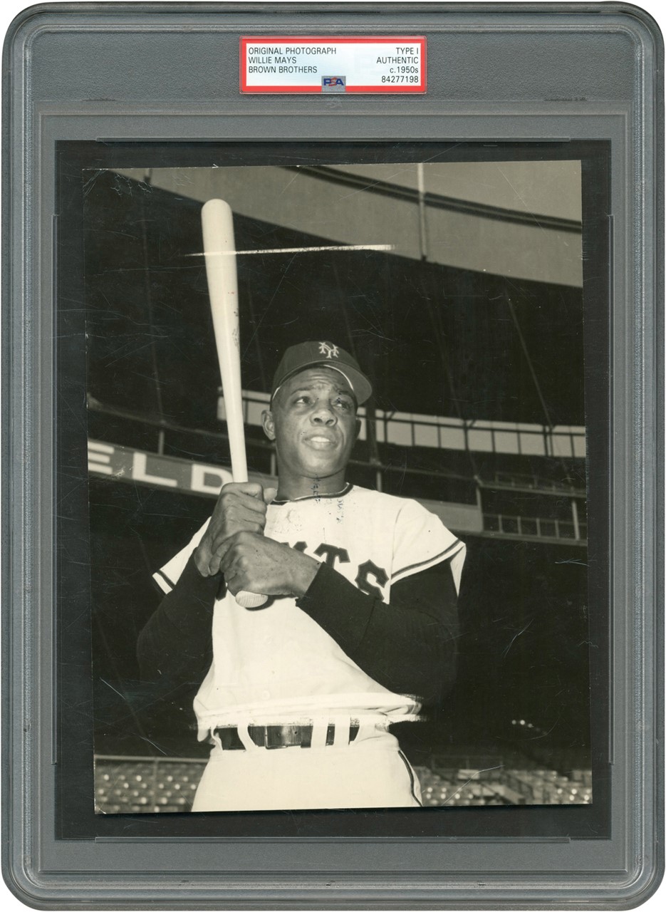 The Brown Brothers Collection - Willie Mays New York Giants Photograph (PSA Type I)