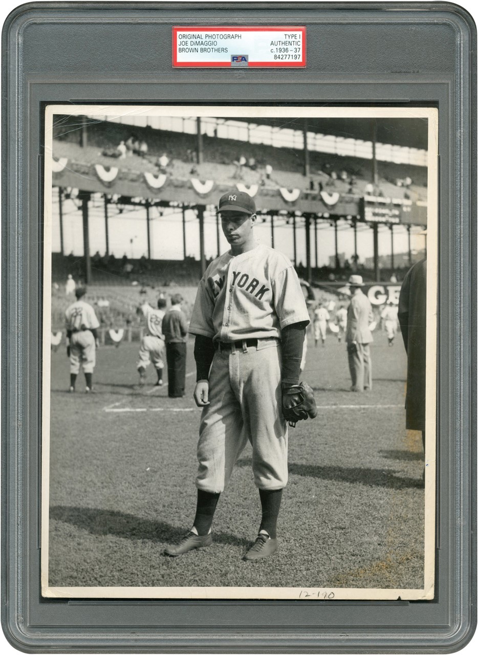 The Brown Brothers Collection - Beautiful Joe DiMaggio at the World Series Photograph (PSA Type I)