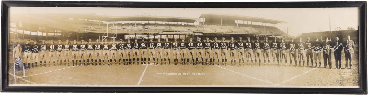 - 1947 Washington Redskins Team Panoramic Photograph