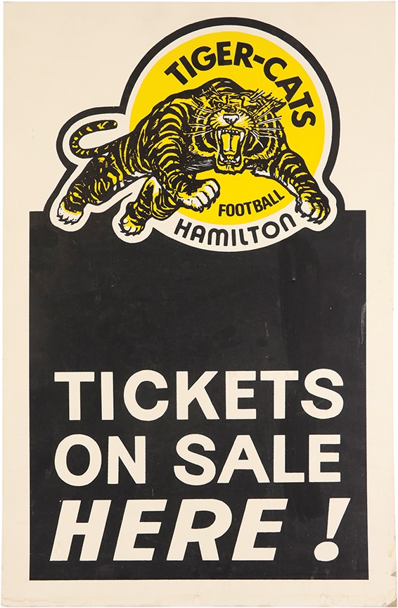 Football - Hamilton Tiger-Cats CFL Football Advertising Display