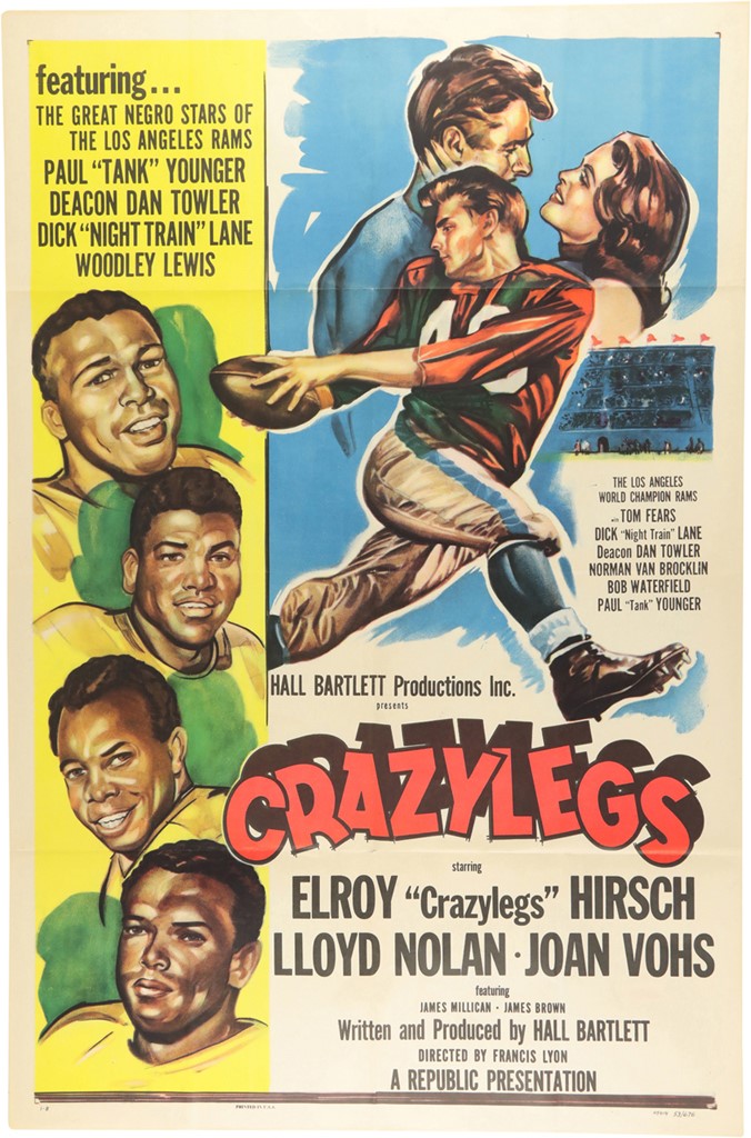 - 1953 "Crazylegs" One-Sheet Movie Poster