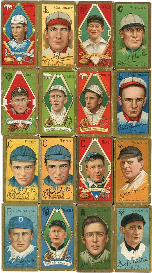 - 1911 T205 Tobacco Card Collection with Ty Cobb (116)