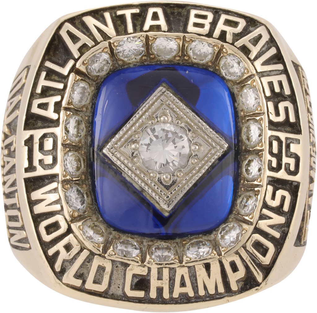 Sports Rings And Awards - 1995 Bruce Dal Canton Atlanta Braves World Championship Ring
