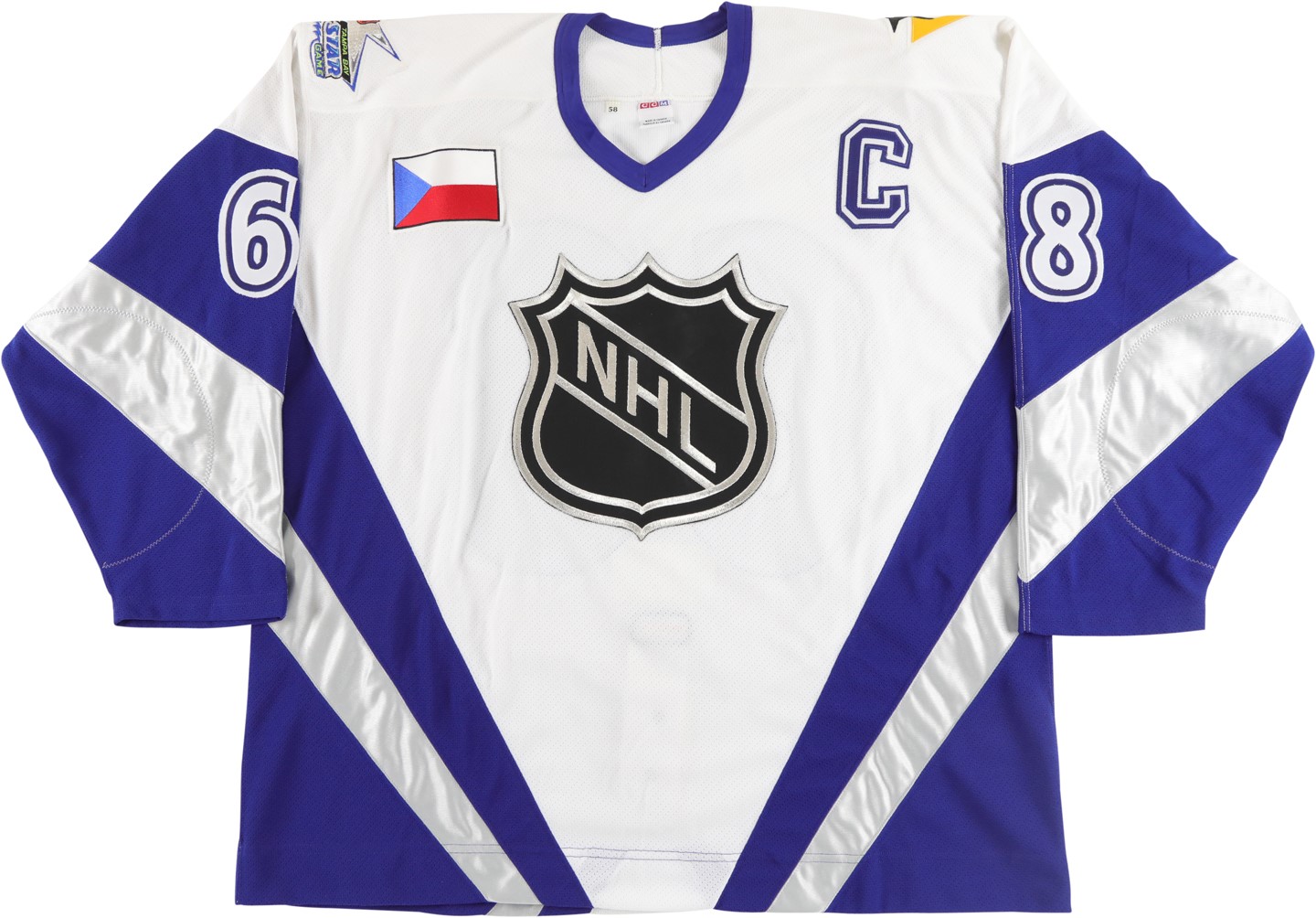 - 1999 Jaromir Jagr Pittsburgh Penguins Signed All Star Game Worn Jersey (NHL LOA)