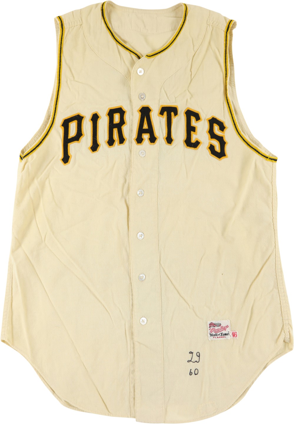 Lot Detail - 1966 Pittsburgh Pirates Road Flannel Jersey With Possible  Attribution to Roberto Clemente (MVP Season)