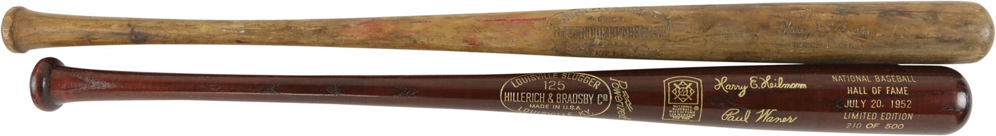 The Harry Heilmann Collection - Two Bats from the Harry Heilmann Collection