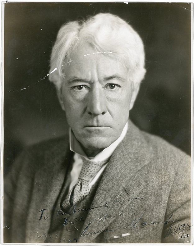 Baseball Autographs - 1929 Kenesaw Mountain Landis Signed Photograph (PSA)