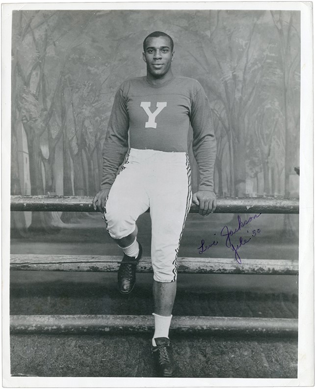 Football - Levi Jackson Yale University Football Signed Photograph (PSA)