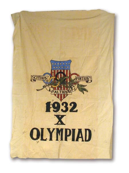 1980 Miracle on Ice & Olympics - 1932 Los Angeles Summer Olympic Games Flag