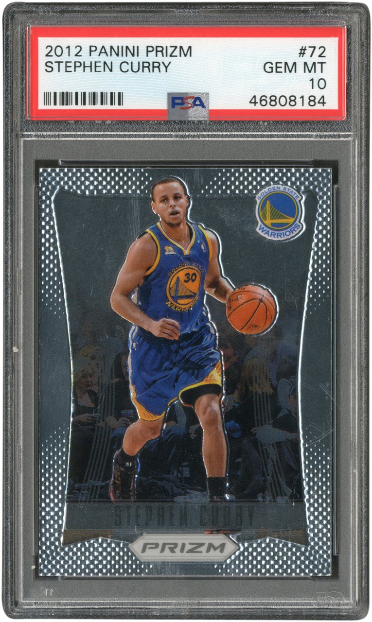 - 2012 Panini Prizm #72 Stephen Curry PSA GEM MINT 10