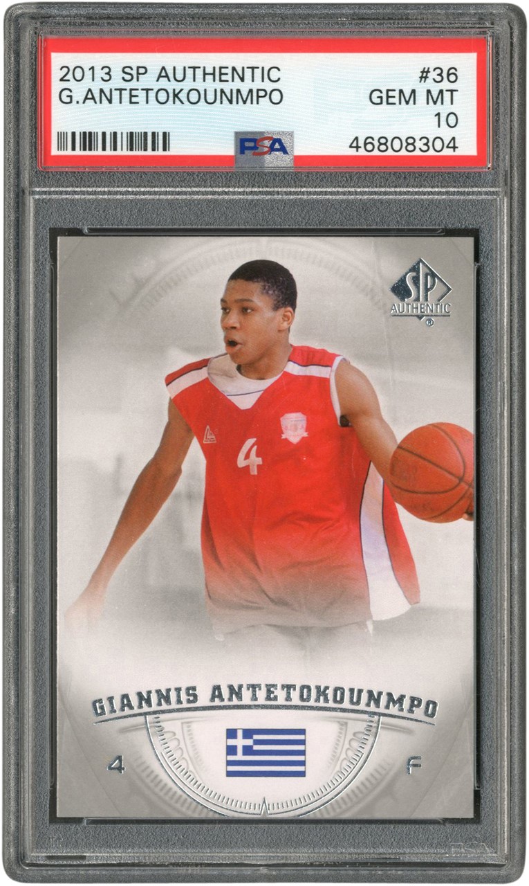 2013 SP Authentic Giannis Antetokounmpo Rookie PSA GEM MINT 10