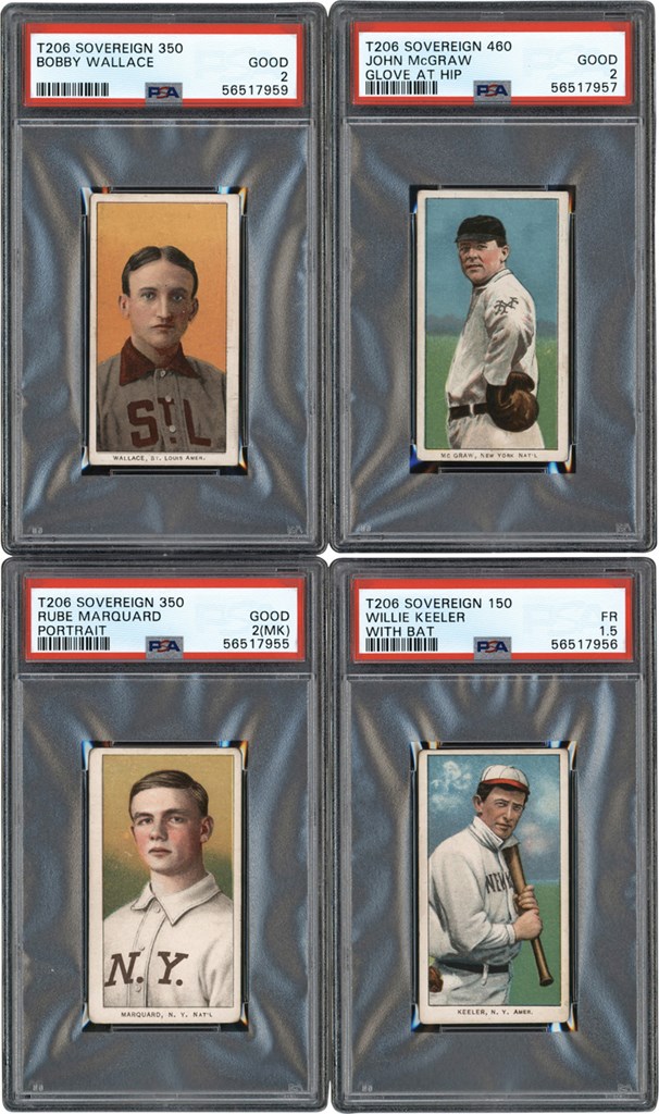 Baseball and Trading Cards - 1909-11 T206 Sovereign Back Collection (61) w/Hall of Famers